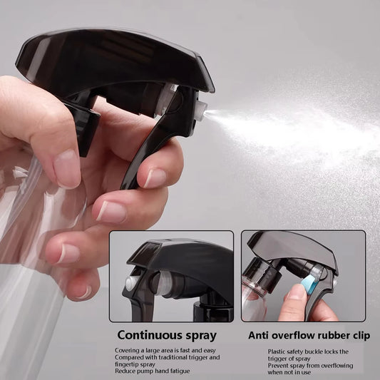 Salon Hairdressing Spray Bottle Plastic Refillable Fine Mist Water Sprayer ﻿ With Ball Bearing Barbershop Home Water Can Tools