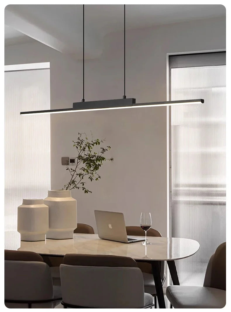 Modern LED Pendant Light 80/100CM For Living Room Kitchen Restaurant Dining Table Bar Indoor Decorative Lighting Hanging Lights