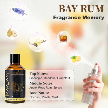 MAYJAM 100ml Fragrance Oil White Santal Amber Chocolate Moroccan Rose Aromatic Essential Oil for Humidifier Diffuser Gift Box