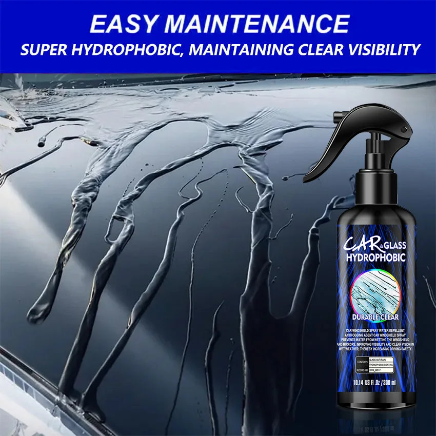 Motorcycle Glass Anti-rain For Car Water Repellent Fortify Dashboard Rearview Mirror Hydrophobic Coating Enhanced Visibility Spr