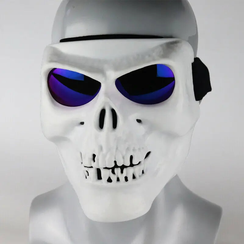 Dirt Bike Racing ATV Racing Halloween Eyewear Shield Skull Face Mask For Eyewear Motorbike