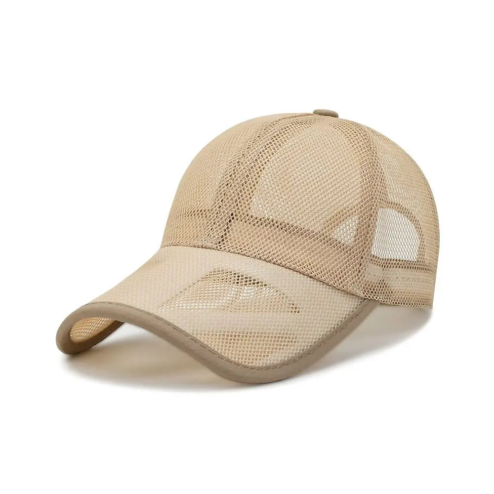 Quick Dry Outdoor Sports Adjustable Fashion Full Mesh Hats Baseball Cap Sun Protection Caps Summer Sunscreen Hats