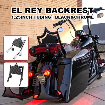 1.25inch El Rey Backrest Fit HD Touring Motorcycle 121CVO/117 Road Glide Street Glide Classic Passenger Backrest