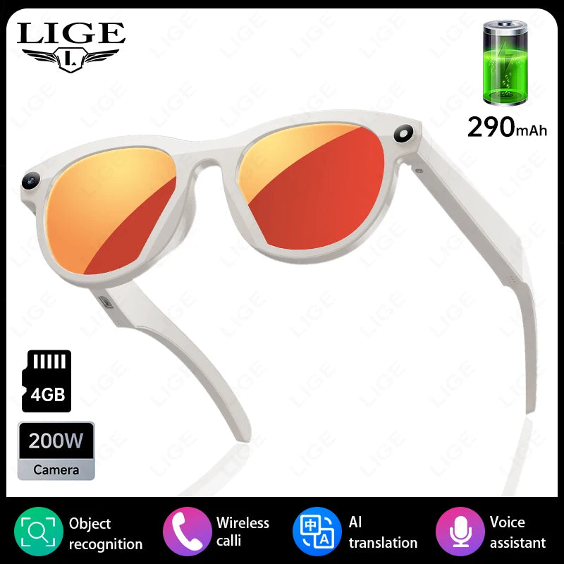 2026 Smart Glasses New Camera Photo Video Record AI Translation Bluetooth Touch Control Music Headphone Waterproof Smart Glasses