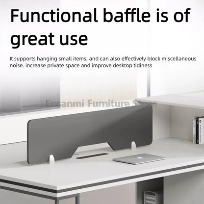 Office Staff Work Desk and Chair Sets Modern Computer Desks with Storage Drawn and Screen Home Furniture Swivel Chairs Table Set
