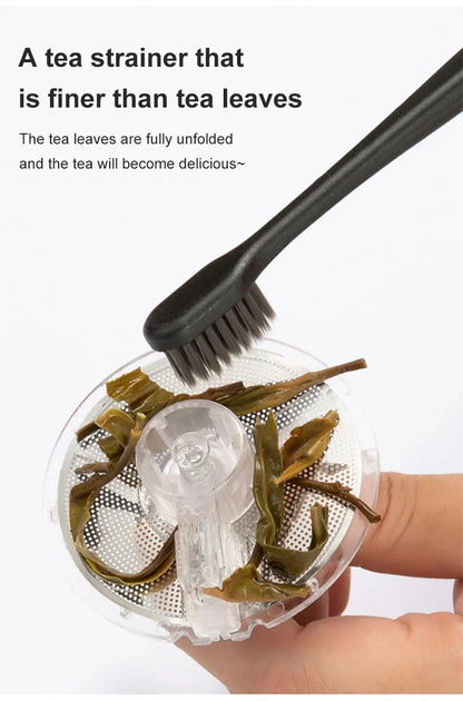【Household Tea Infuser Kettle】Heat-Resistant Glass Tea Pot with Separator - for Loose Leaf Tea, Herbal Tea & Flower Tea