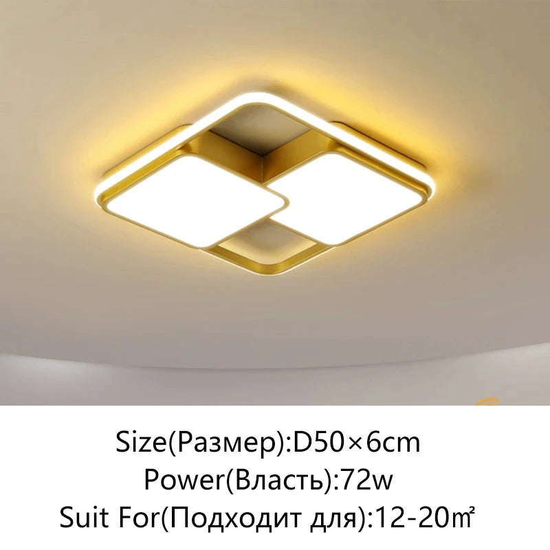 Modern LED Ceiling Light Minimalist Bedroom Lamp Home Decor Ceiling Chandelier Children's Room Lustre Living Room Lights Fixture