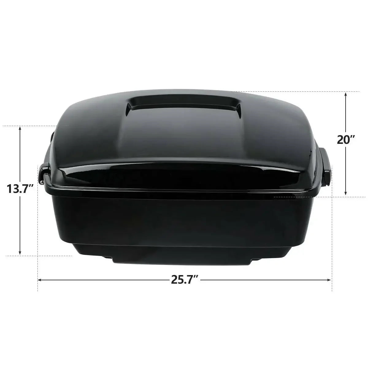Motorcycle King Trunk Pad Plate Mount Rack For Harley Touring Road Glide Street Glide 2014-2025