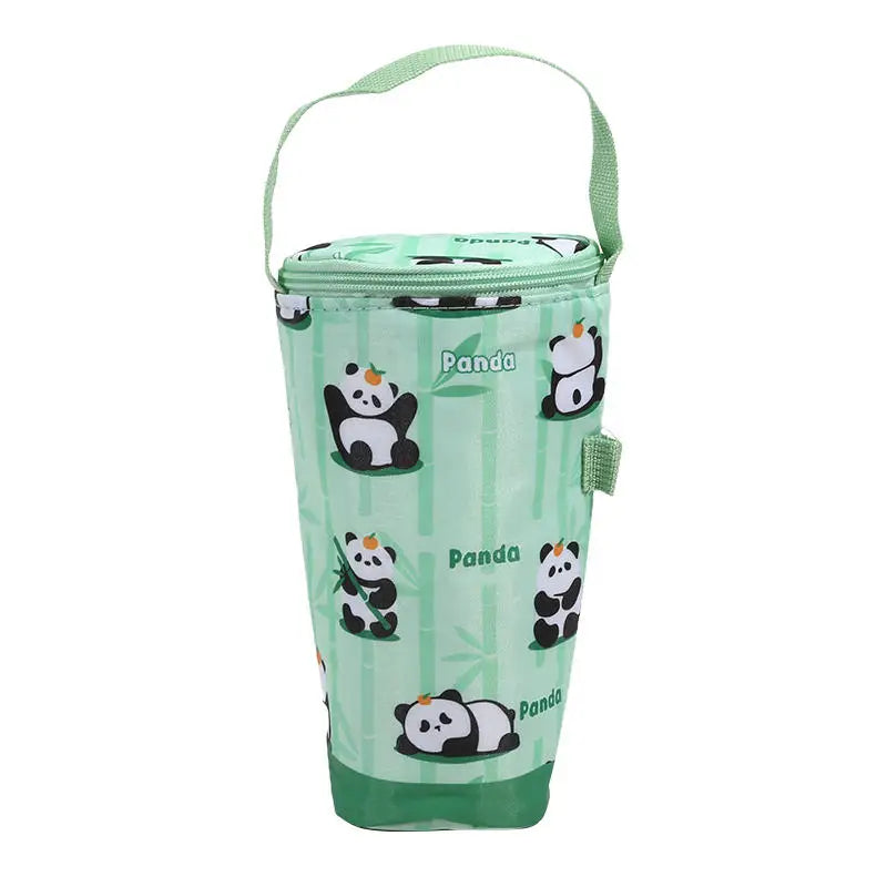Portable Milk Tea Tote Bag Heat Preservation Bag Carrying Insulated Cup Cover Umbrella Bag Handbag Camping Drinkware Accessories