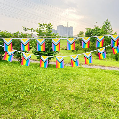 rainbow Flags 14x21cm20pcs /set gay pride rainbow Peace Flag Pride Flag