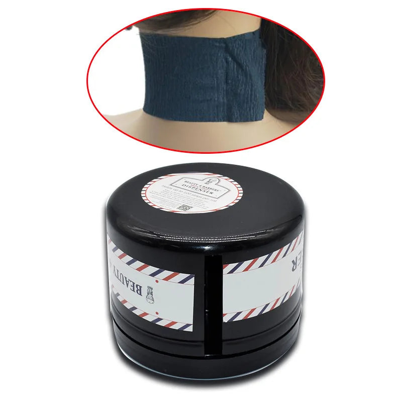 Dispenser for Neck Strips Barber Neck Paper Roll Holder Hairdressing Paper Storage Box Haircut Scarf Paper Container