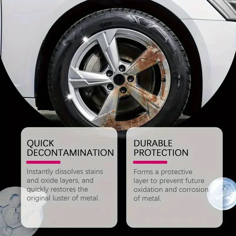 NEW Chrome & Metal Polishing Paste - Car Plating Restoration Cream for Shiny Wheels, Bumpers & MoreChrome & Metal Polishing