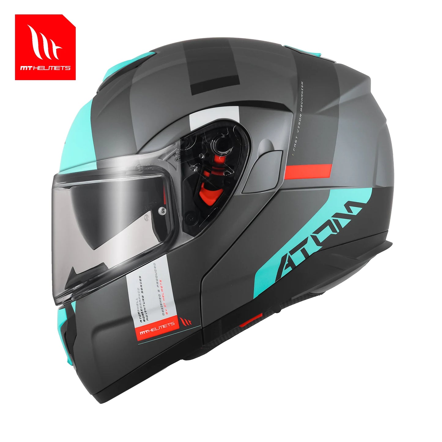 New Arrival Motorcycle Flip-Up Helmets Atom Sv Dual Lens Off Road 4 Seasons Helmets Color Options M-4Xl