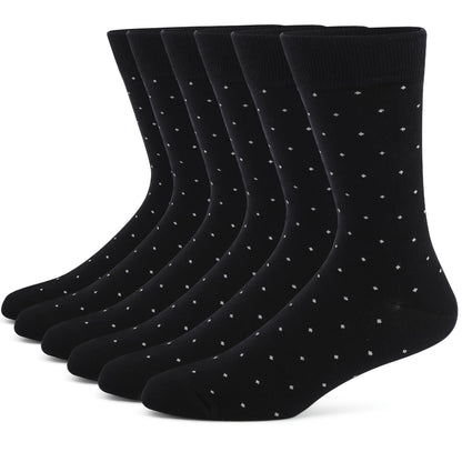 3pair Sock Leisure Athletic Sports Crew Dress Men Solid Color Striped plus-size Business Stockings mid-calf Autumn Winter B8W119