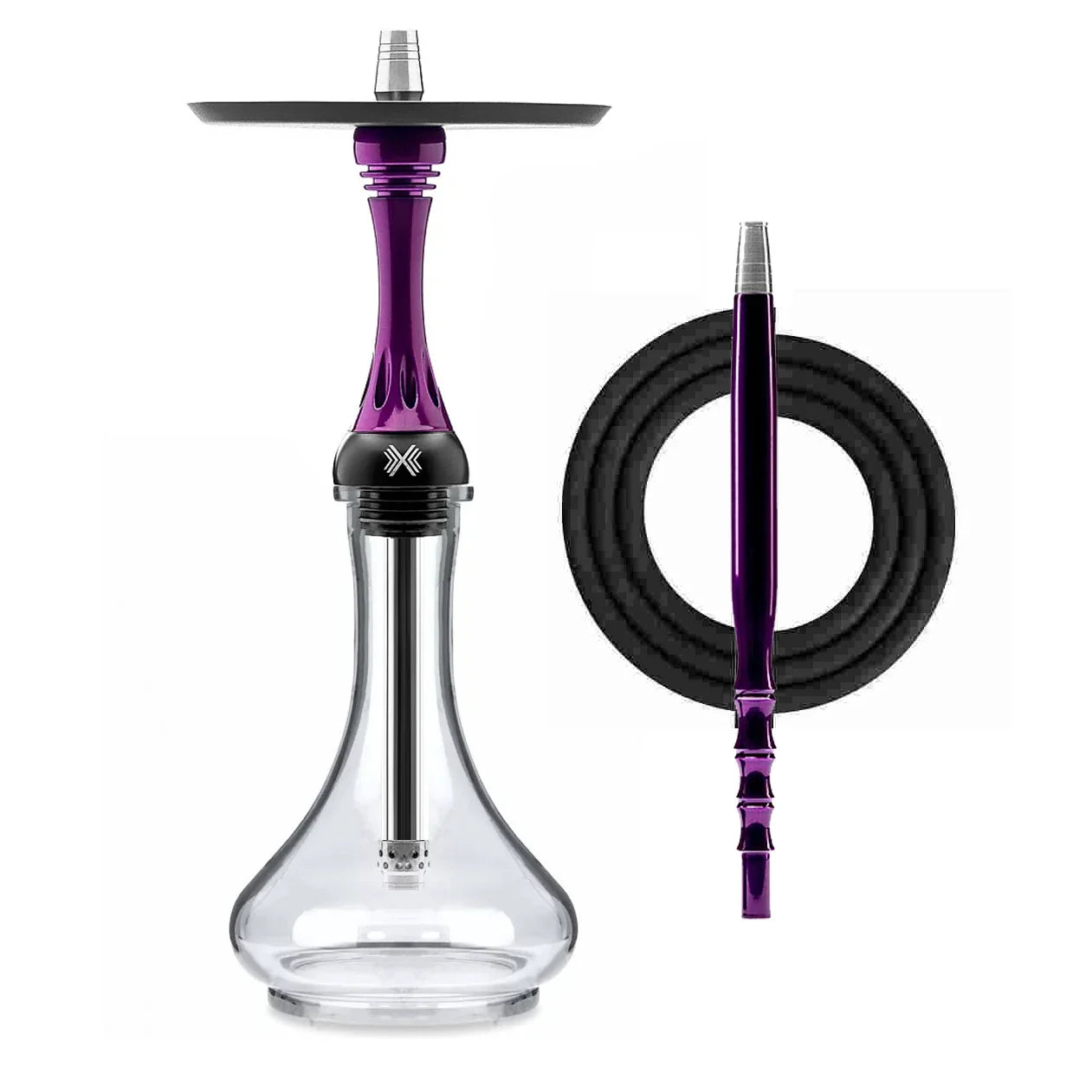Shisha Hookah Alpha X Kappa Set with Glass Bottle Arabian Shisha Hookah Set