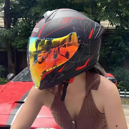 New Spider Motorcycle Helmet Full Face  Long Visor Racing Off-Road Helmet Double Lens Cascos Para Moto Capacete DOT Casco Moto