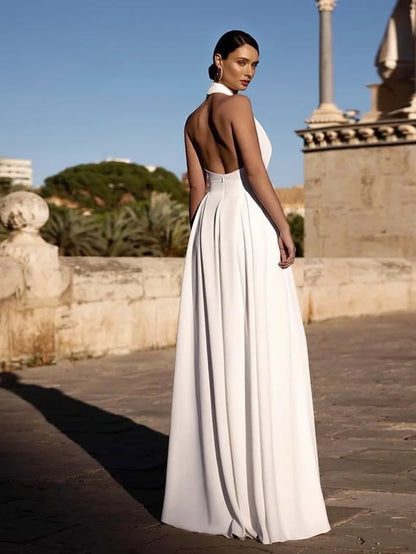 Elegant Women Corset Party Jumpsuit Y2K Sexy Halter Backless Loose Wide Leg Trousers Palazzo Pants Romper Celebrity One Pieces