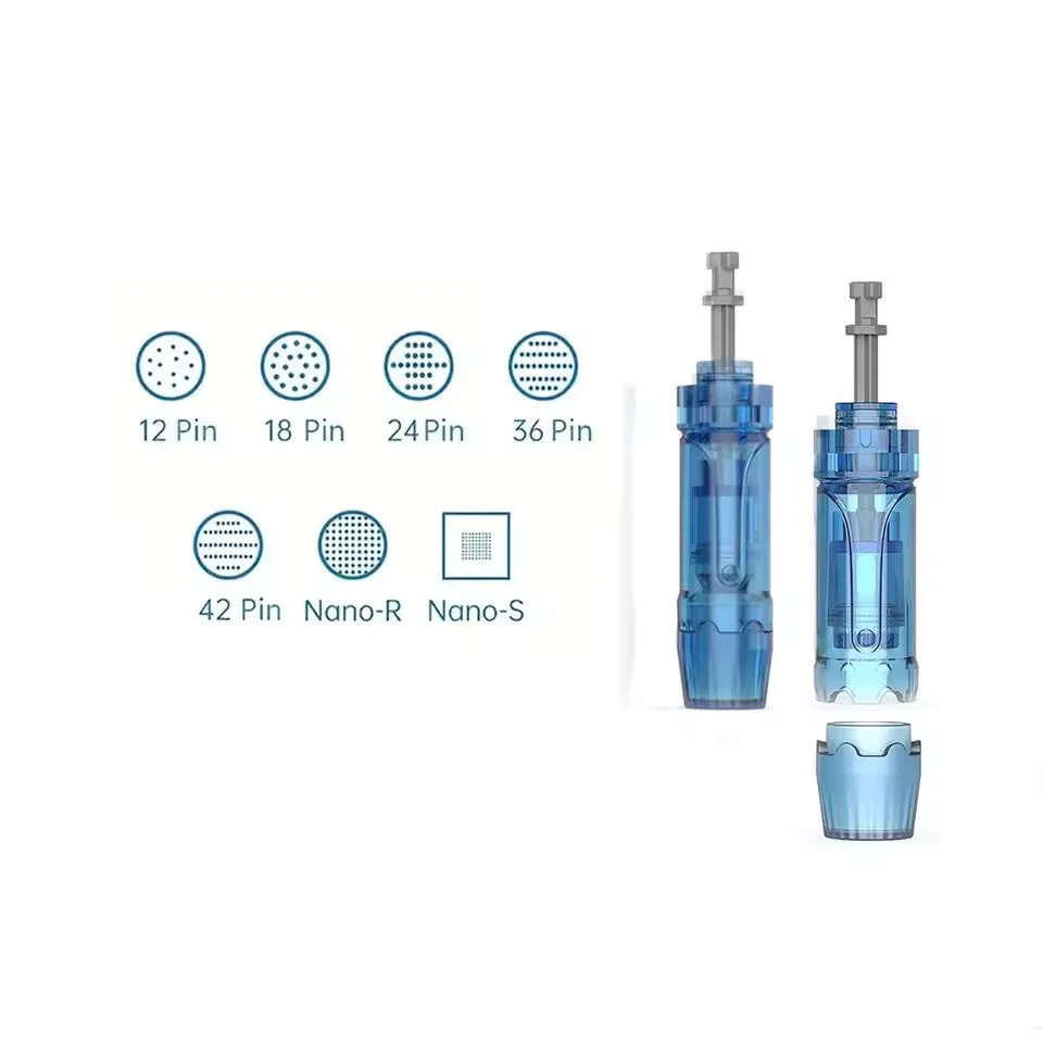 Bayonet Cartridge Needle for Dr Pen M8S /A8S/ A9/ A11 Microneedle 12/ 18 /24 /36 /42 Pin / Round Nano / 3D Replacement Tip Head