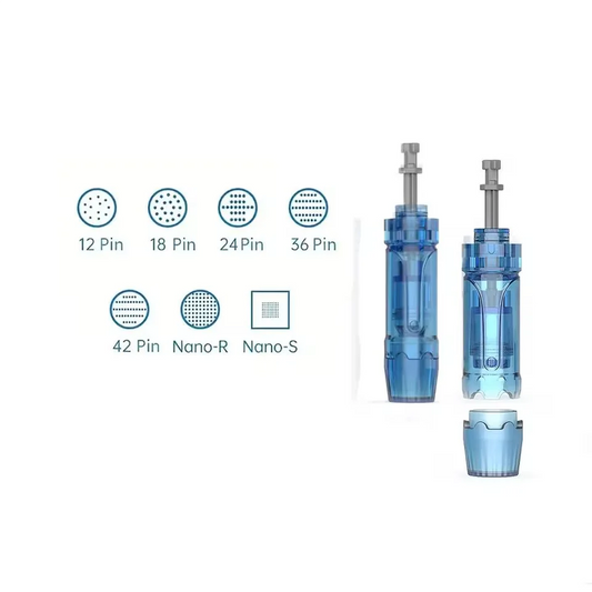 Bayonet Cartridge Needle for Dr Pen M8S /A8S/ A9/ A11 Microneedle 12/ 18 /24 /36 /42 Pin / Round Nano / 3D Replacement Tip Head