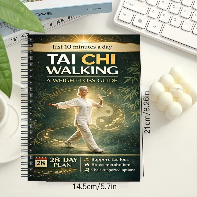 28 Days Transformation Challenge Tai Chi For Seniors Only 10 Minutes Daily Tai Chi Walking Easy 4-week Program Book