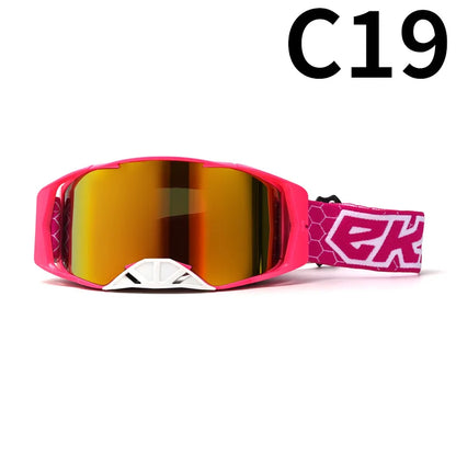 Off-Road Motorcycle Goggles - Windproof, Dustproof Protective Eyewear for Motocross, ATV Riding, Cycling & Outdoor Adventures,