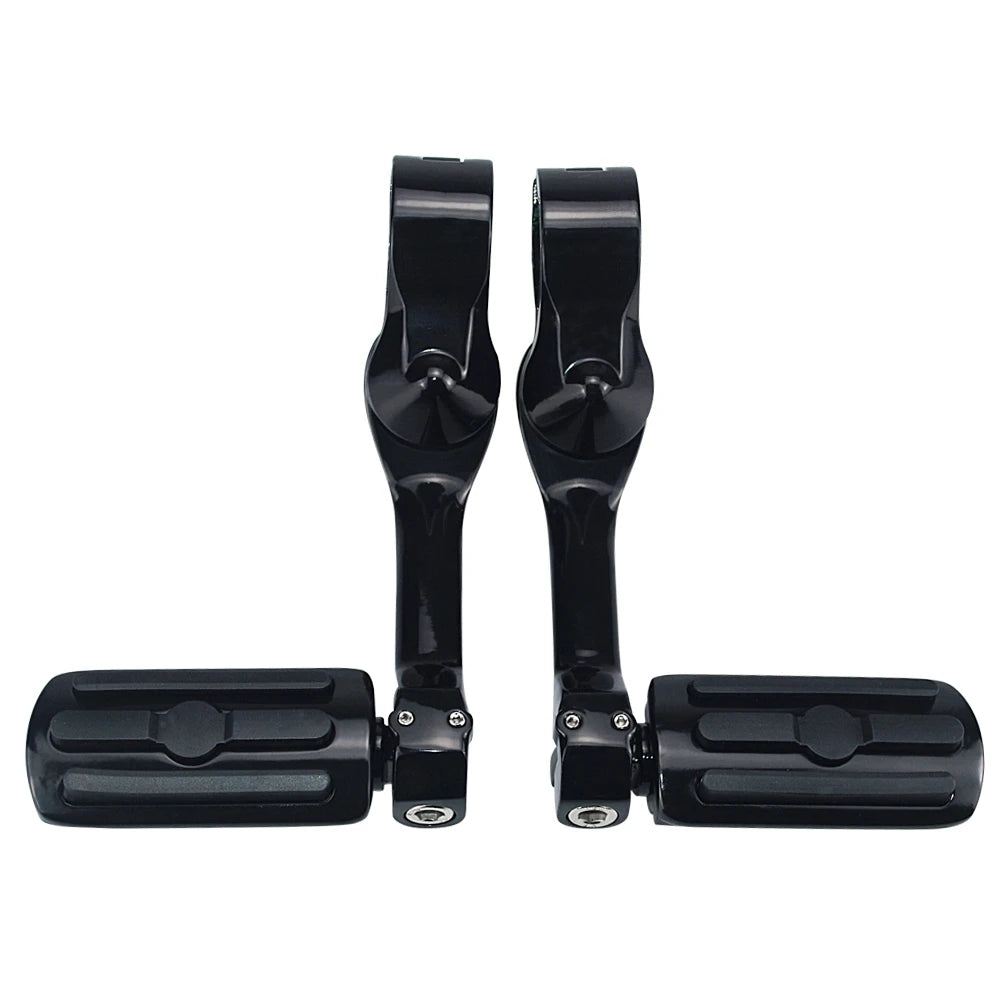 Motorcycle 1 1/4" Highway Footrest Engine Guard Mount Footpegs For Harley Road King Sportster 1200 Iron 883 Electra Street Glide
