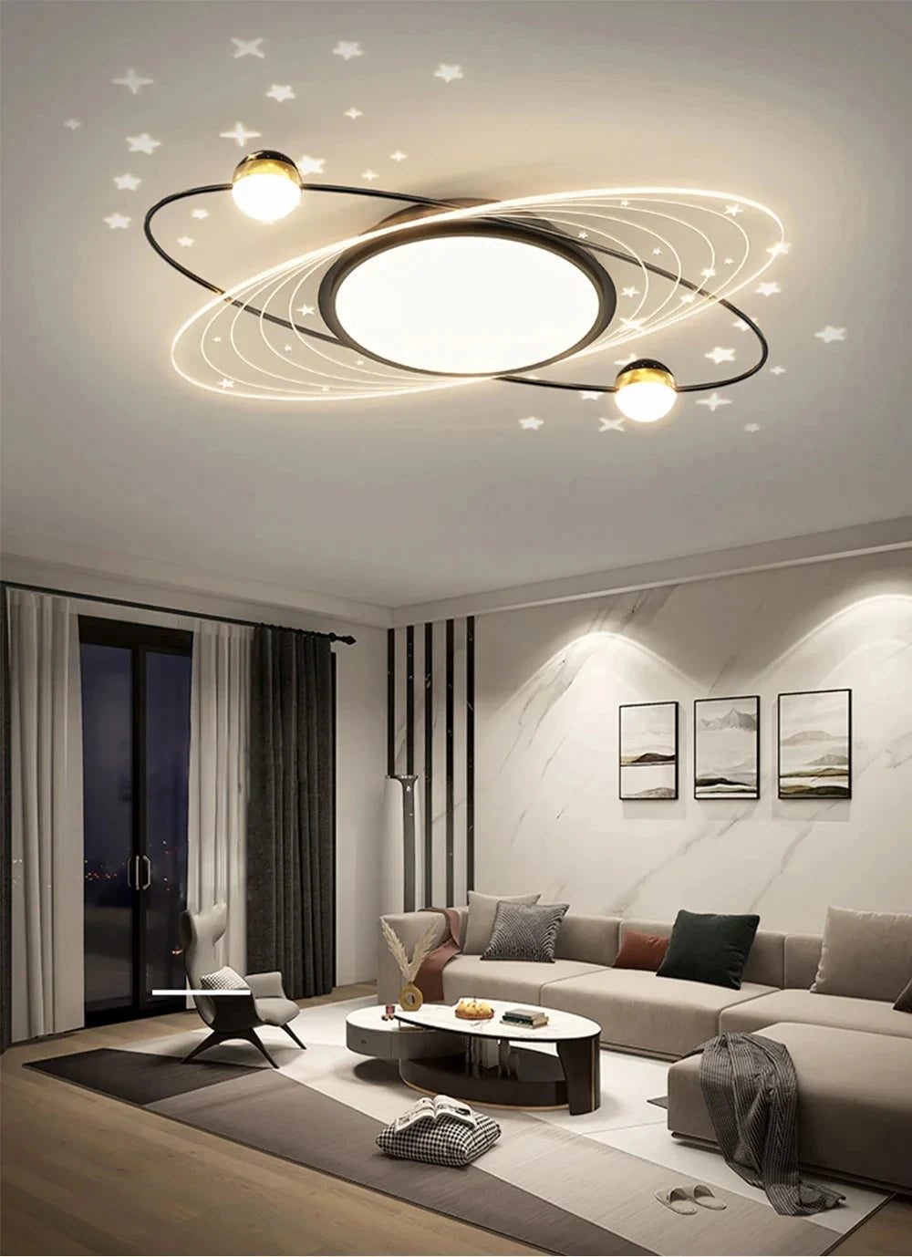 Modern Simple LED Ceiling Lamp Home Decor Bedroom Study Fixture Creative Dining Living Room Lights Children's Room Chandelier