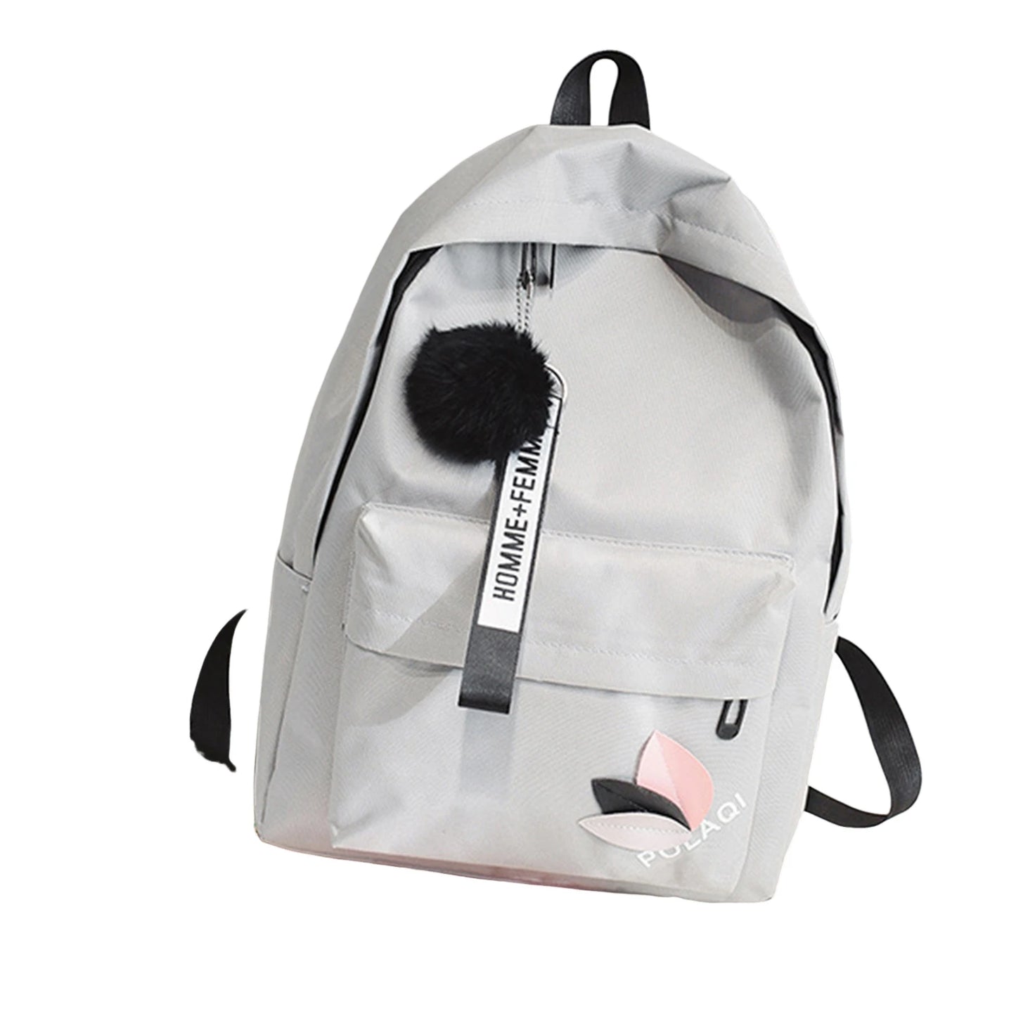 Women's Canvas Backpack for Junior High School Students Triangular Reinforcement Canvas Backpack Waterproof Canvas Backpack