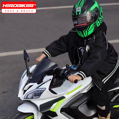 Kids Helmet Motorcycle Helmet Safety Protection Children's Locomotive Full Face Helmet Cute Kart Helmet Electric Scooter Bicycle