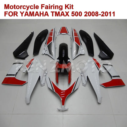 Motorcycle Fairing Set Body Kit Plastic For YAMAHA TMAX 500 T-MAX 500 2008-2011 Accessories ABS Injection Bodywork