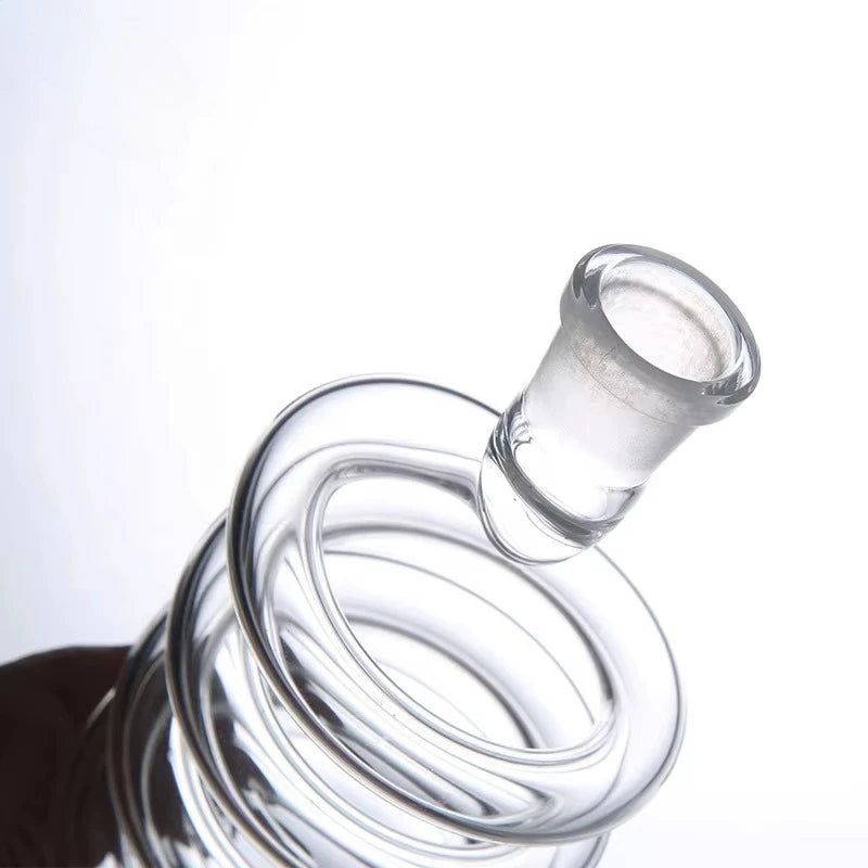 Dia18.8mm 14mm Spring Glass Spiral Part Twirl Glass Hookah Shisha Chicha Accessories Coil Glass Tube for Narguile Connector