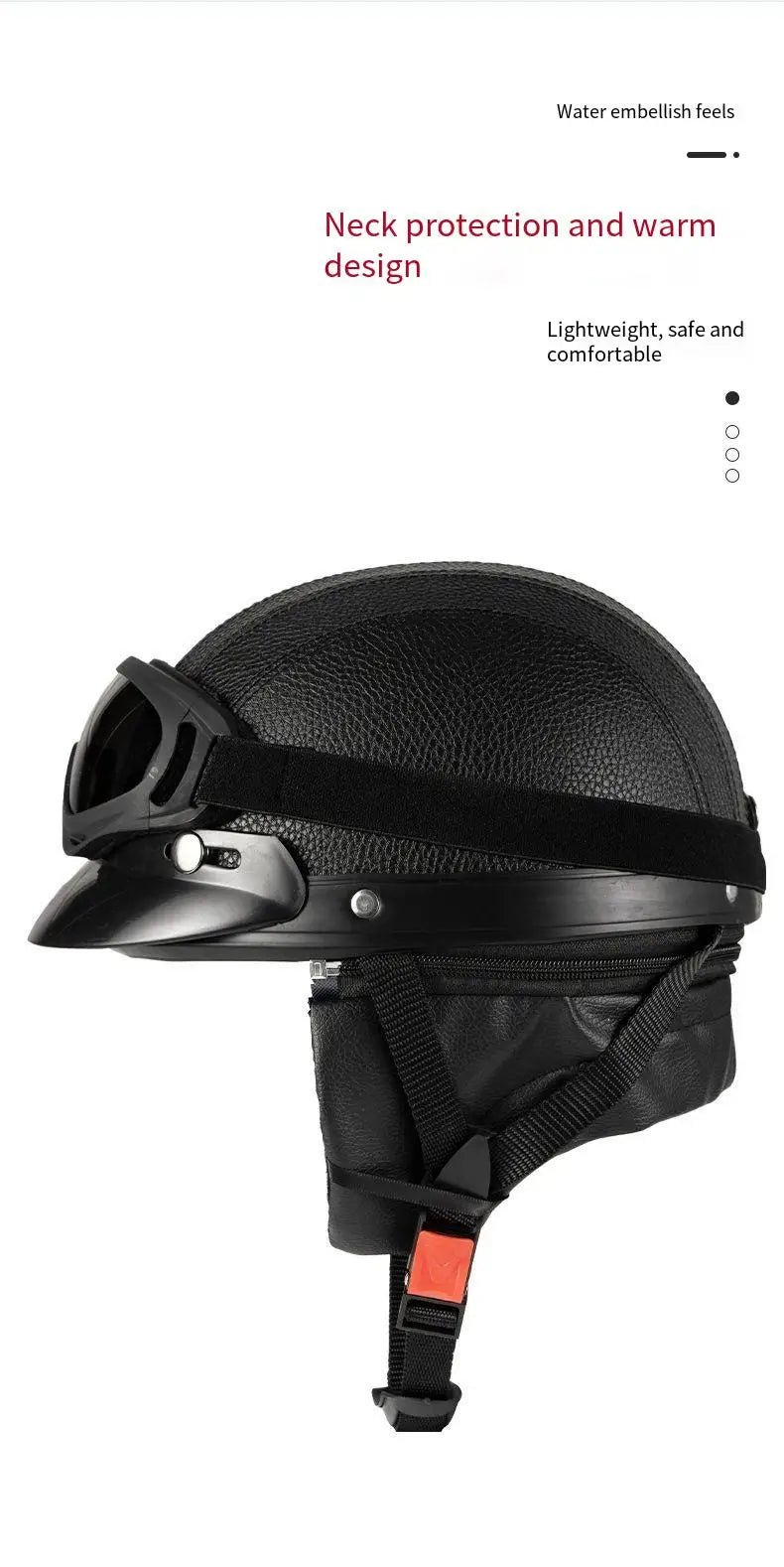 New style safety helmet motorcycle headgear all seasons universal for men and women, warm in autumn and winter,retro half helmet