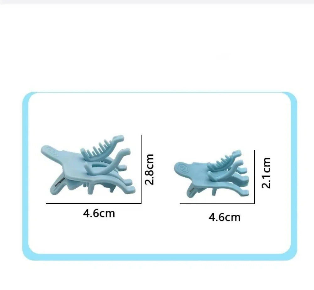 10Pcs New S/L Perm Hair Clip Reusable Hair Curl Barbershop Hook Loop Hair Rollers Styling Clamps Men