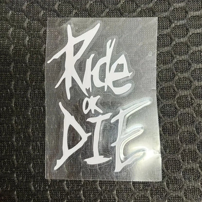 Ride or Die Bike Frame Stickers Bicycle Top Tube Waterproof Decals for MTB Bicycle Decorative Frame Bike Motorcycle Accessories