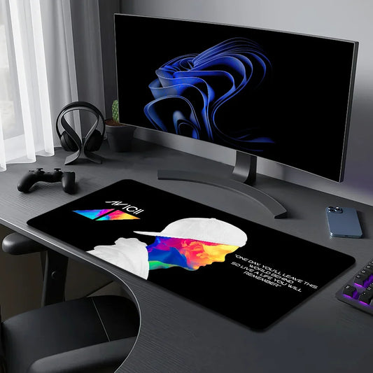 DJ A-Avicii For Computer Game Big Keyboard Office Large Mouse Mat Pad Anti-slip Rubber PC Mice