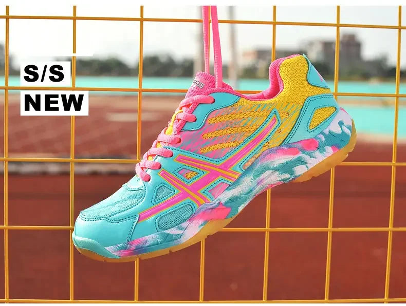 Women Sneakers Men Badminton Shoes Light Black Breathable Female Outdoor Sports Training Women Athletics Sports Pink