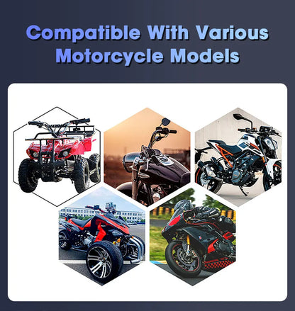 7 inch Motorcycle CarPlay Screen With TPMS GPS for Moto Navigation Display Screen Android Auto Digital Motorcycle Dashboard BT