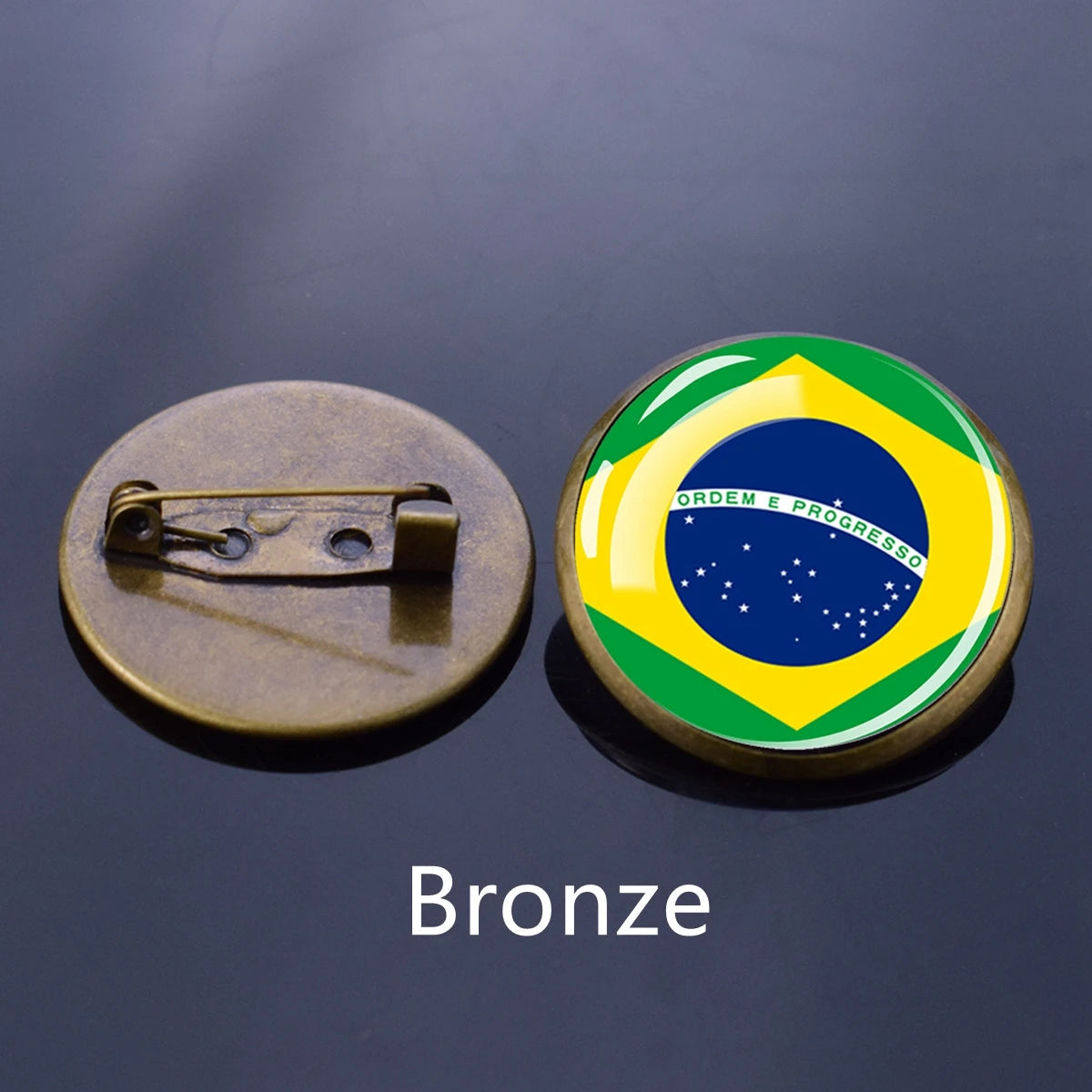 American Countries National Flag Brooch Pins U.S.A Mexico Canada Brazil Chile Columbia Flags Badge Patriot Gift