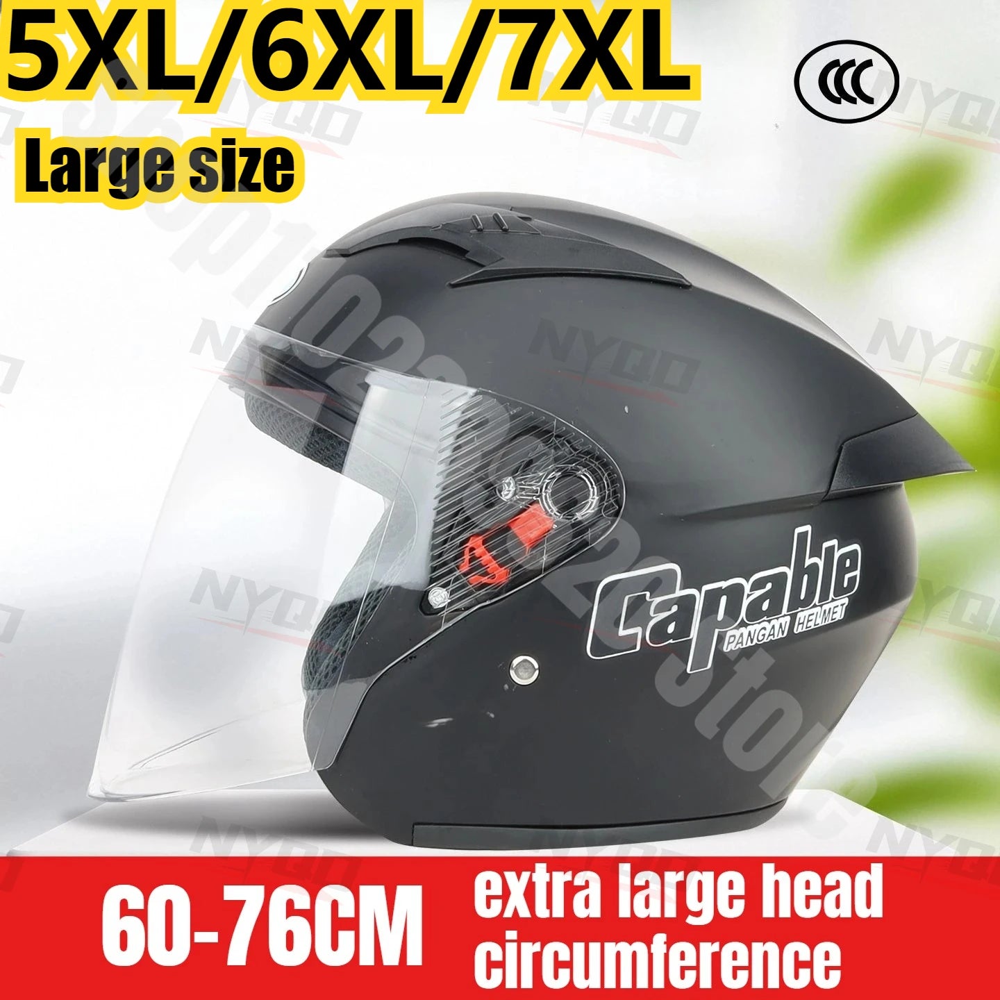 5XL 6XL 7XL Big Size Unisex Motorcycle Helmet Big Head Circumference 60-76cm Riding Safety Helmet All Seasons Casco