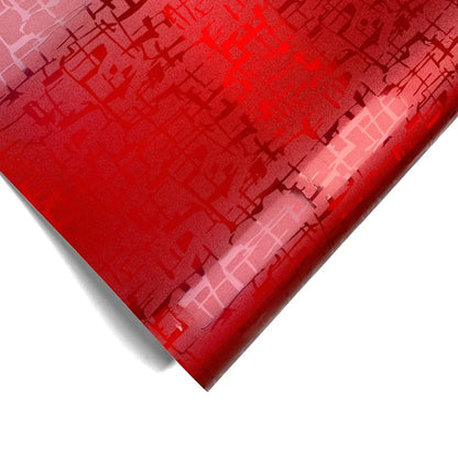Red Series Wrap Vinyl Car Wrapping Film Bubble-free Vehicle Decoration PET Waterproof External Car Stickers Carbon Fiber Glossy