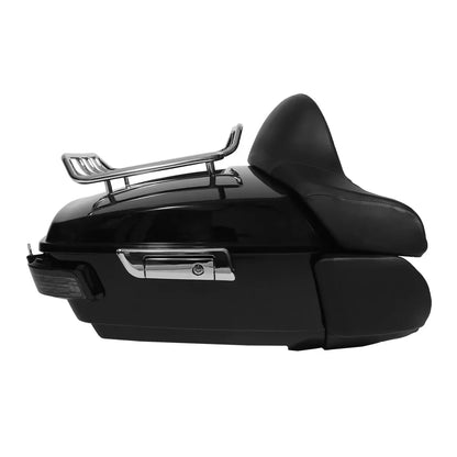 Motorcycle King Trunk Backrest Rack Light Speakers For Harley Touring Electra Glide 2014-2025
