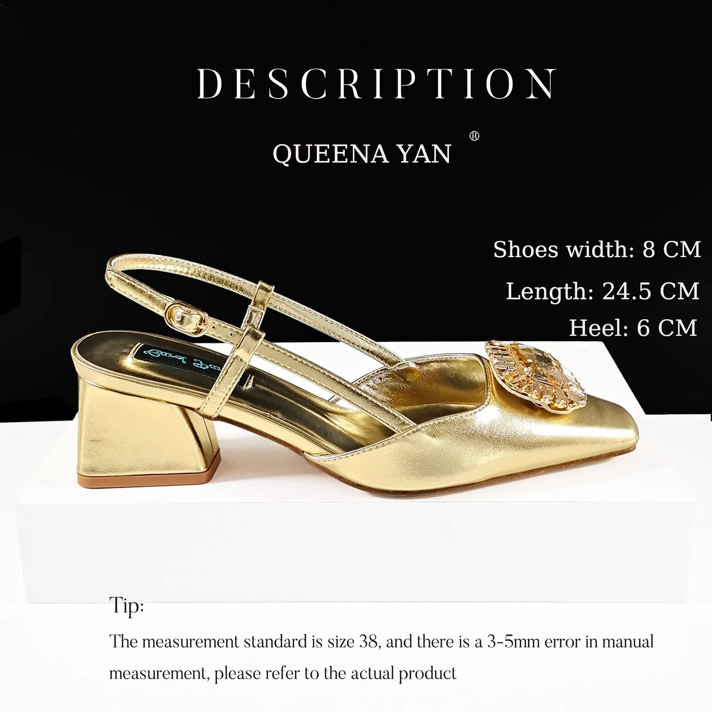 Queena Yan 2025 Nigerian Banquet Shoes and Bag Set Fashion Ladies Matching Shoes and Bag High Heels Wedding Party Coffee Color