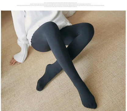 Thicken Thermal Tights Leggings Women Winter Fleece Velvet Thermo Stockings High Waist Elastic Slim Sexy