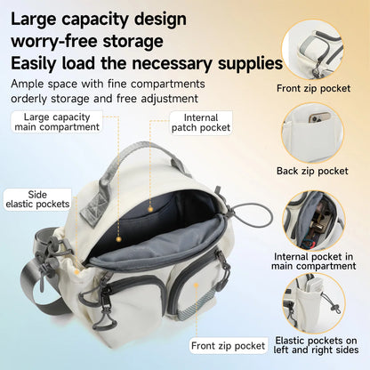 Tigernu Women Bags Casual Crossbody Bags Light Beige Bags Girls Shoulder Bags Female Commuting Bags Sling Bags Messenger Handbag