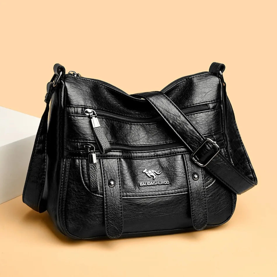 High Quality Pu Leather Messenger Crossbody Bags for Women Luxury Designer Hand Bags Purses Ladies Shoulder Bags Sac A Mian 2025