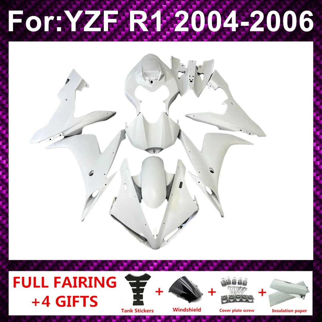 Motorcycle Fairing Kit ABS Plastic Body Injection Fairings Bodywork Bodykits For  R1 YZF1000 YZFR1 YZF-R1 2004 2005 2006