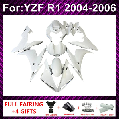 Motorcycle Fairing Kit ABS Plastic Body Injection Fairings Bodywork Bodykits For  R1 YZF1000 YZFR1 YZF-R1 2004 2005 2006