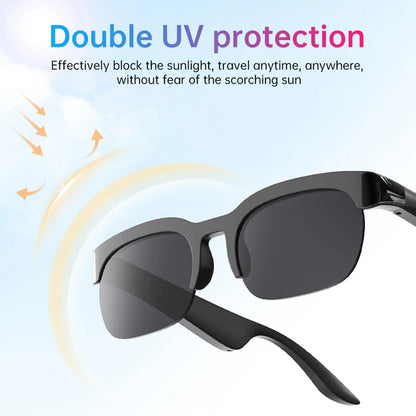 Smart Glasses with AI Translator Hands-Free Music & Calls Audio Glasses Outdoor Sports Headphones for Men and Women
