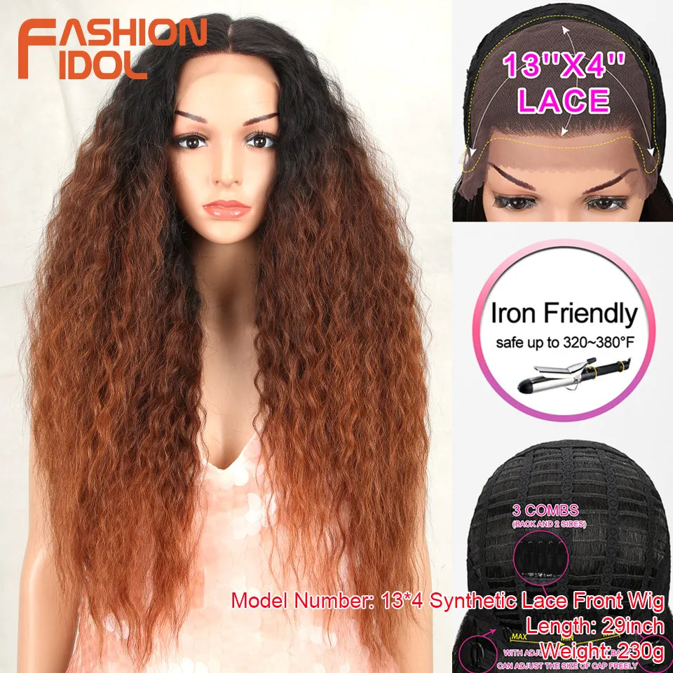 90% OFF Big Sale for Synthetic Wigs/Hair Products 13*4 Lace Front Wigs Cosplay Ship From USA