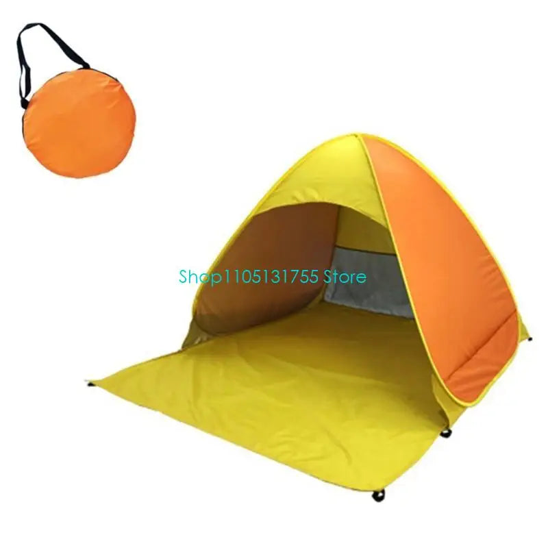 K0EF Outdoor Automatic Quick Open Camping Tent Outdoor Quick Setup Tent with Carring Bag Enduring 2-3 Persons Beach Tent